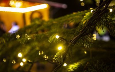 Weihnachtsbaumbeleuchtung mit Fahrradenergie