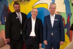 Banking im Industrial Look, neues Filialdesign der Stadtsparkasse