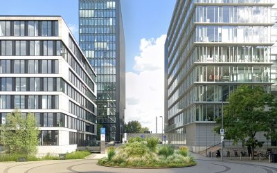 Düsseldorf Medienhafen: Grün statt Grau