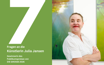 7 Fragen an Düsseldorfer Künstlerinnen und Künstler: Julia Jansen, Gewinnerin des Publikumspreises von DIE GROSSE 2026